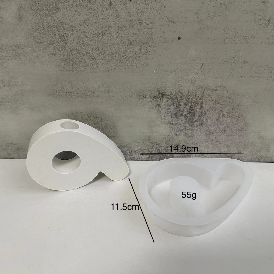 Silikonform 3D Zahlen Neun