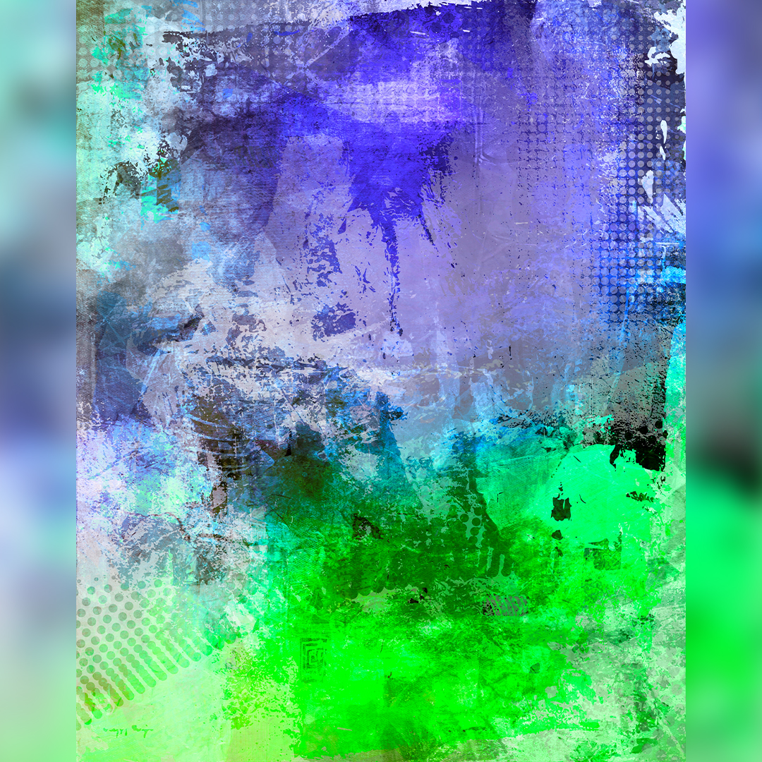 Etter Art Paper Blob Art Greenish