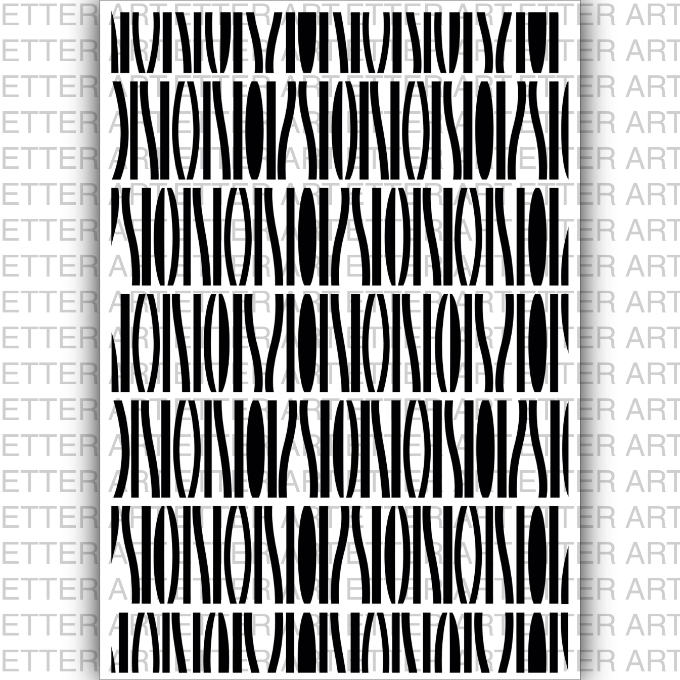 MONO PATTERN ORBIT - 29,7 x 42,0 cm