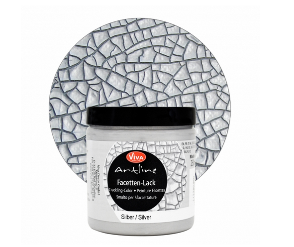 Facettenlack Crackling Color Silber 250 g