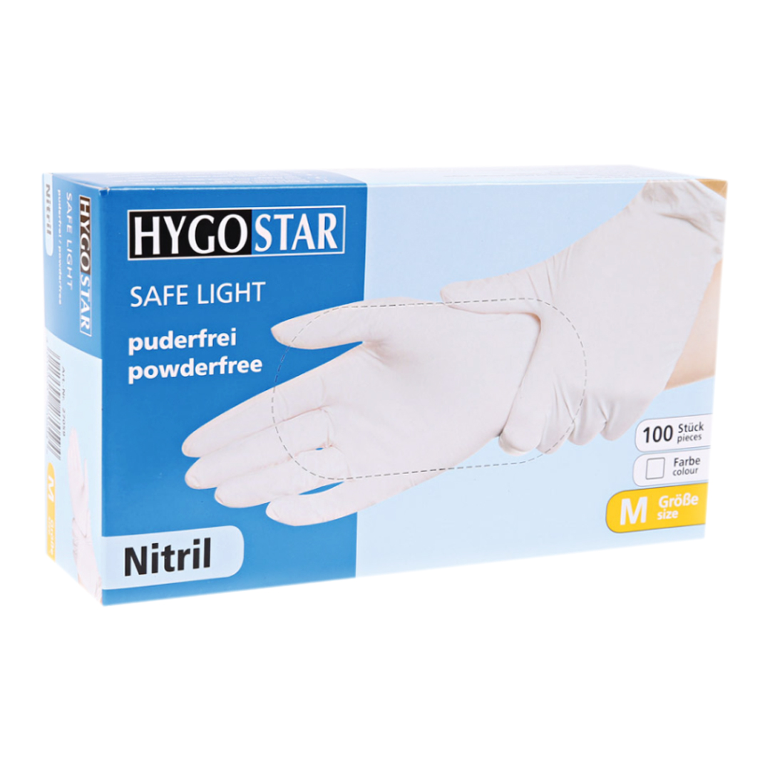 Nitrilhandschuhe Safe Premium Medium (Weiß)