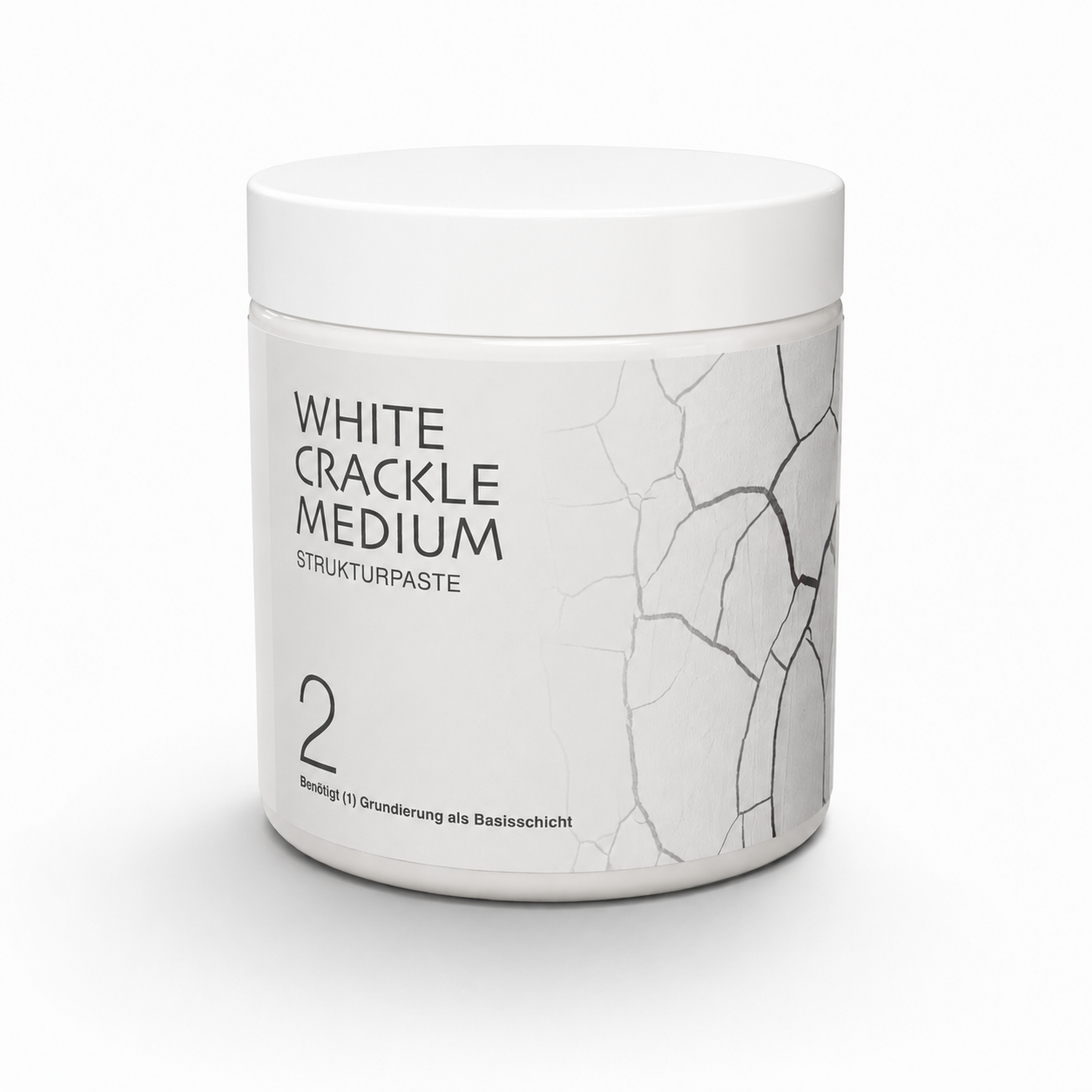 White Crackle Medium